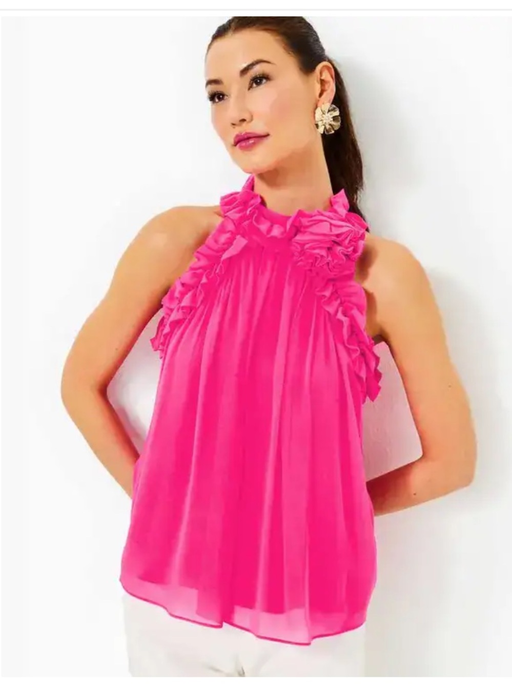 NWT Lilly Pulitzer Florian Silk Top 12